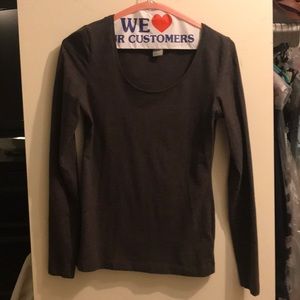 H&M brown long sleeve shirt size S